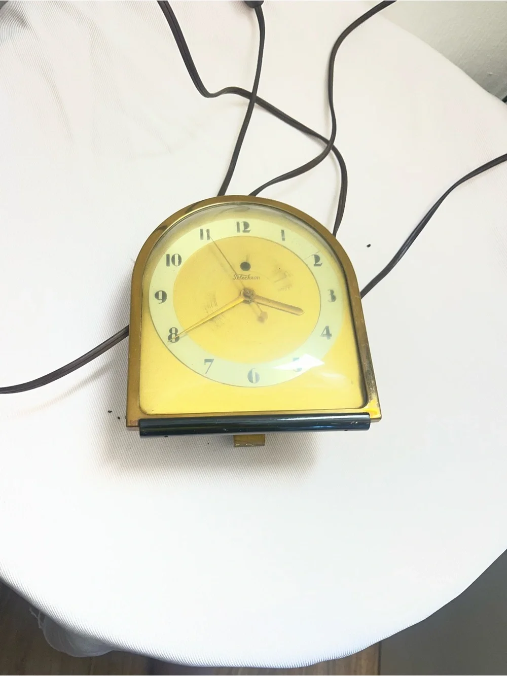 Yellow Wall Clock by - Retro Electric Home Decor vintage